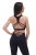czarny damski top sportowy z otwartymi plecami