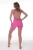 damski różowy kombinezon sportowy otwarte plecy